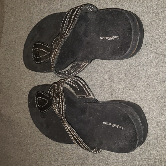 Croft & Barrow Black Sandals 7 - Picture 3 of 7